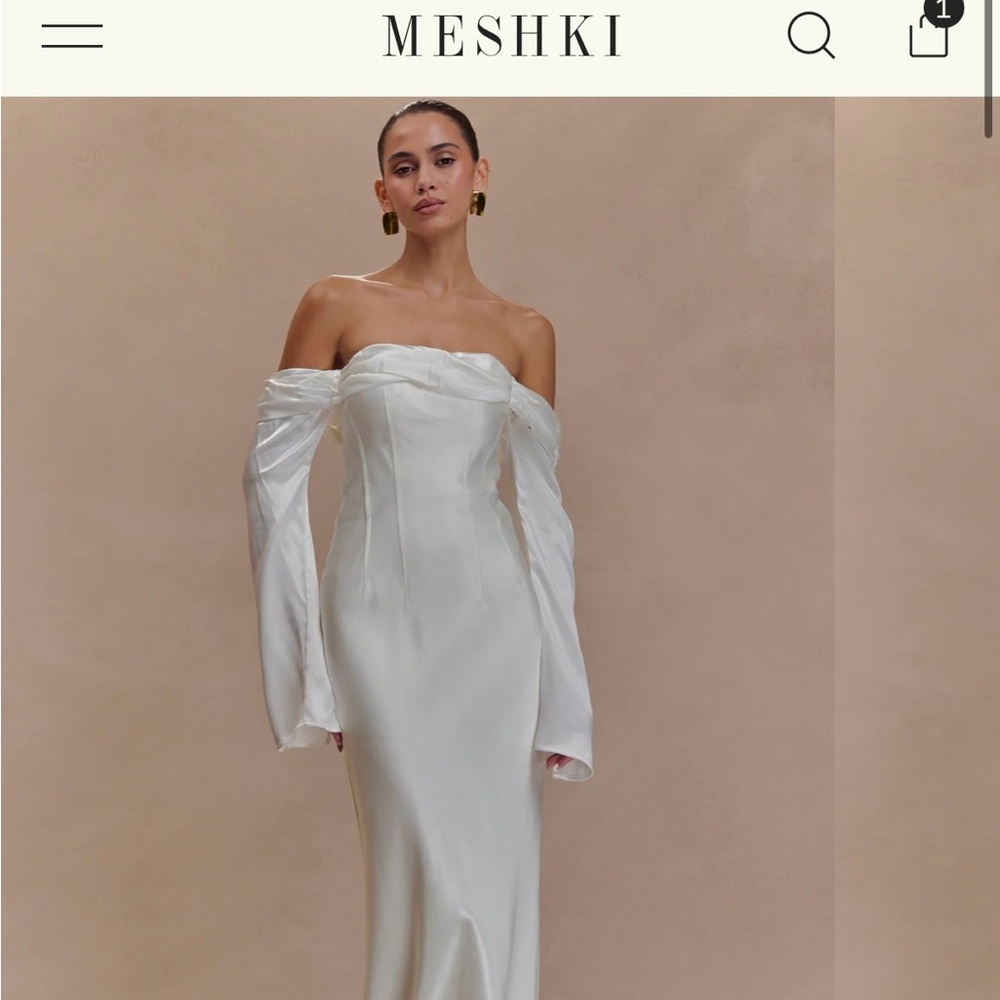 Giselle Off Shoulder Maxi Dress - White
